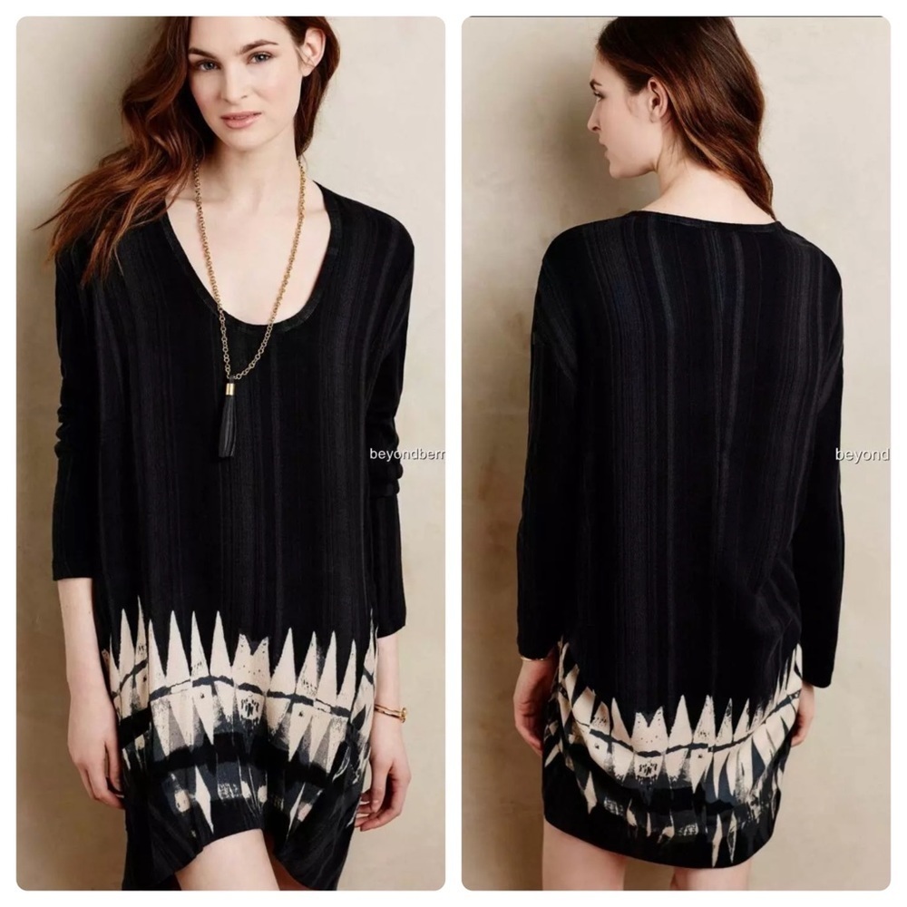 PLENTY BY TRACY REESE Seva Crepe Dress Black Petite M/L, NWT
